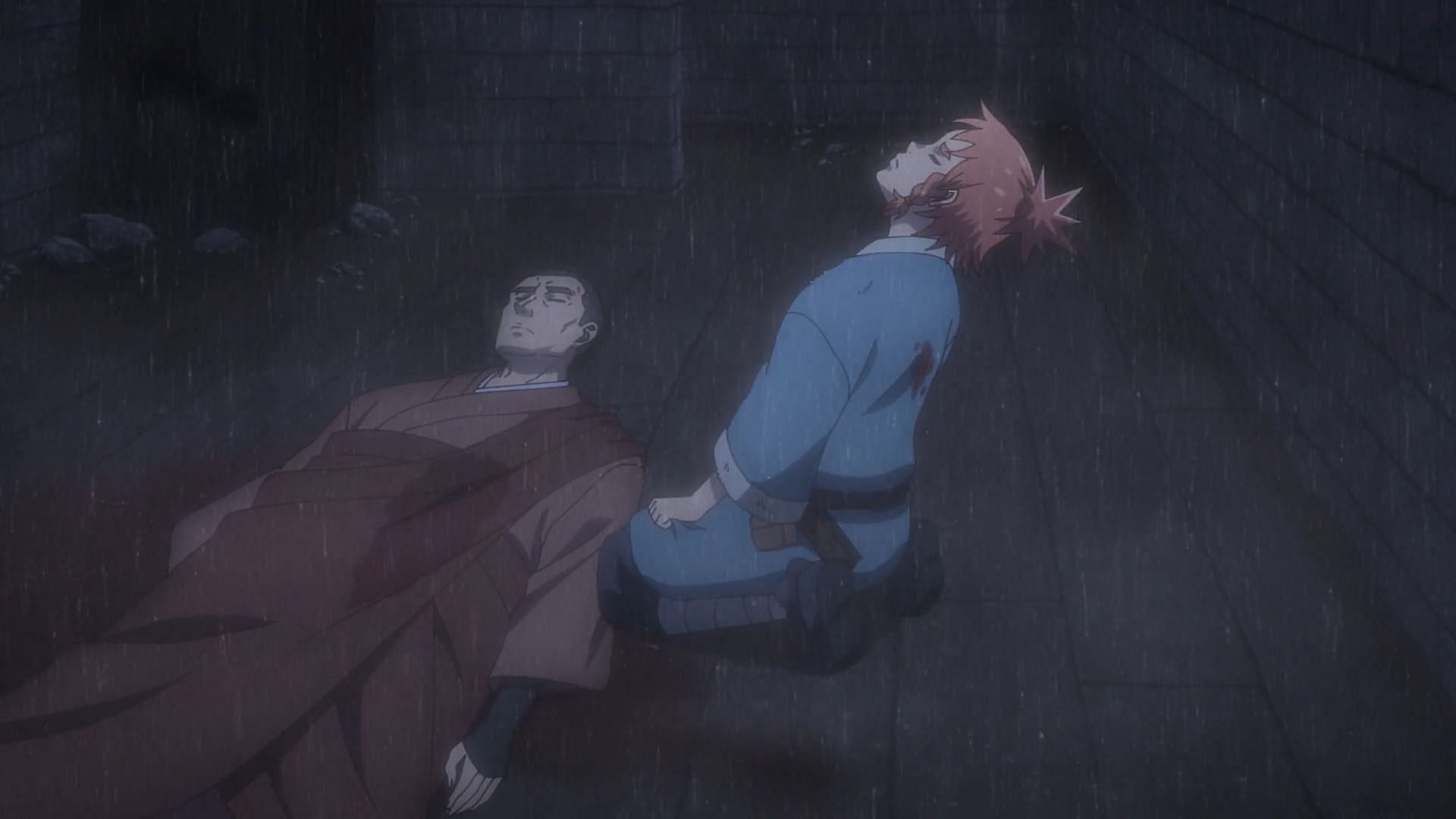 Nada's death in episode 8 of the anime (Image via Asahi Production)